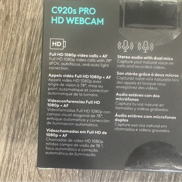 Logitech C920s Pro 1080  HD Webcam Video Conferencing, Streaming, Gaming Webcam - Picture 4 of 16